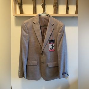 NWT Van Huesen Tan Dress Jacket Slim Fit 38Reg